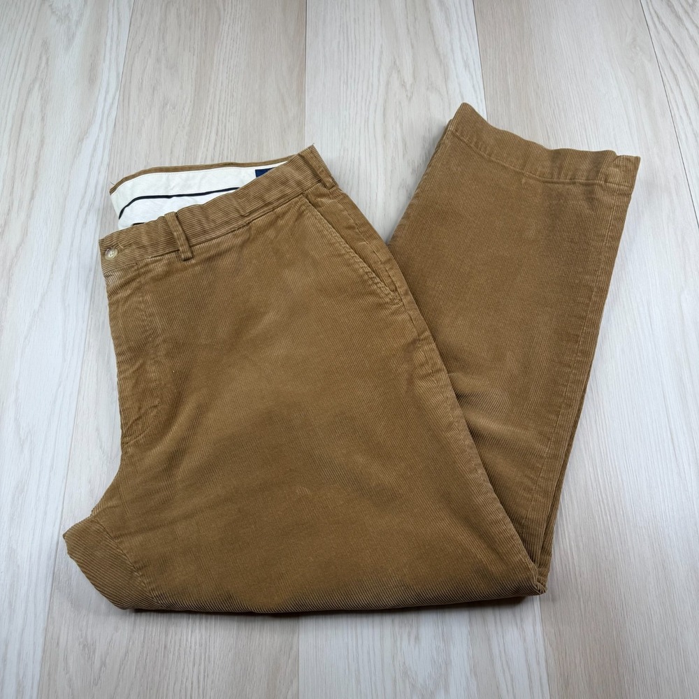 Polo Ralph Lauren Mens Brown Classic Fit Stretch Corduroy Chino Pants Size 40x30